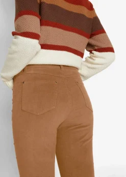 bonprix Bekleidung·Kleider|Hosen^Stretch-Cordhose, Skinny cognac braun