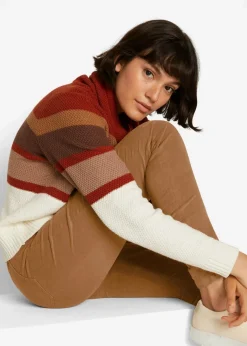 bonprix Bekleidung·Kleider|Hosen^Stretch-Cordhose, Skinny cognac braun