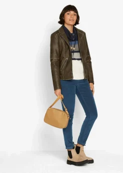 bonprix Hosen|Bekleidung·Kleider^Stretch-Cordhose, Skinny dunkelblau