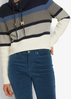 bonprix Hosen|Bekleidung·Kleider^Stretch-Cordhose, Skinny dunkelblau