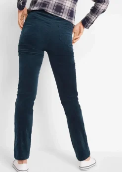 bonprix Hosen|Bekleidung·Kleider^Stretch-Cordhose, Straight dunkelblau