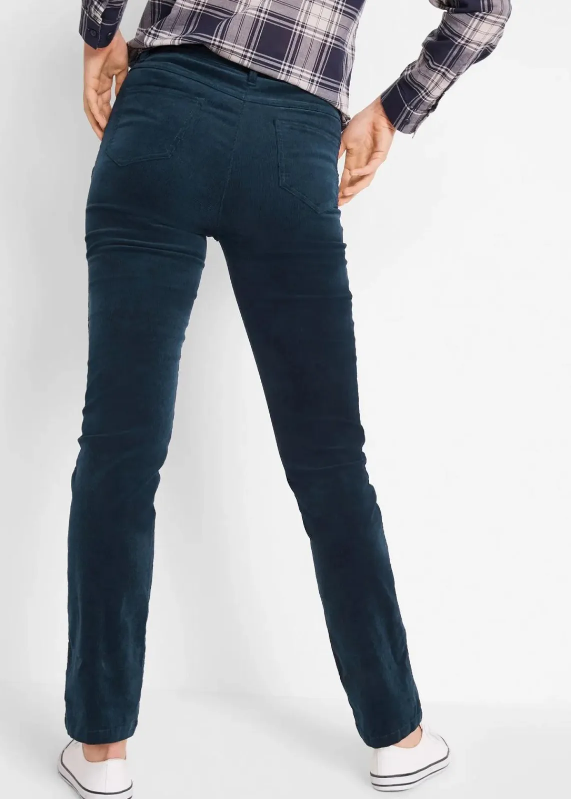 bonprix Hosen|Bekleidung·Kleider^Stretch-Cordhose, Straight dunkelblau