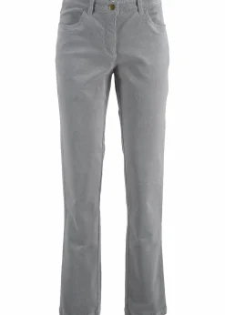 bonprix Hosen|Bekleidung·Kleider^Stretch-Cordhose, Straight grau