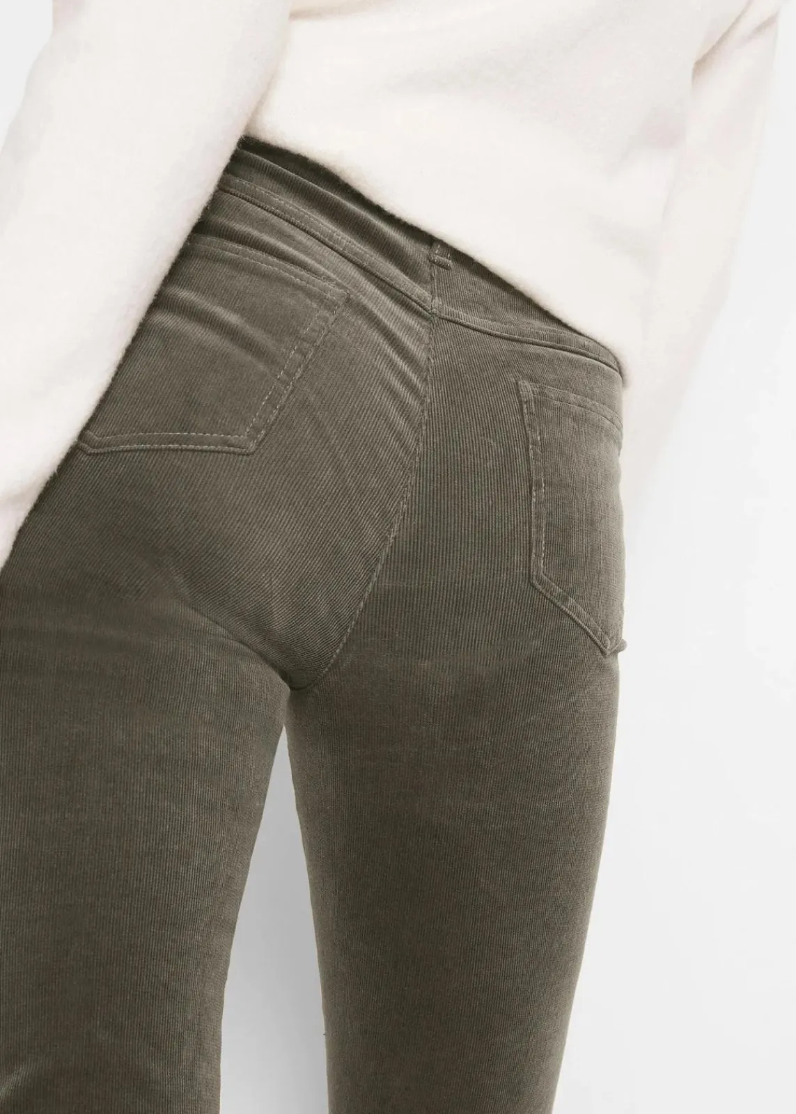 bonprix Hosen|Bekleidung·Kleider^Stretch-Cordhose, Straight dunkeloliv