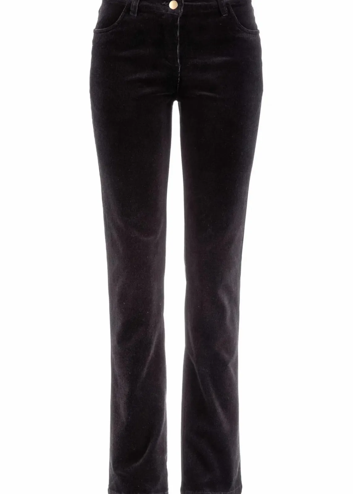 bonprix Bekleidung·Kleider|Hosen^Stretch-Cordhose, Straight schwarz