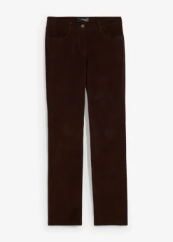 bonprix Hosen|Bekleidung·Kleider^Stretch-Cordhose, Straight dunkelbraun