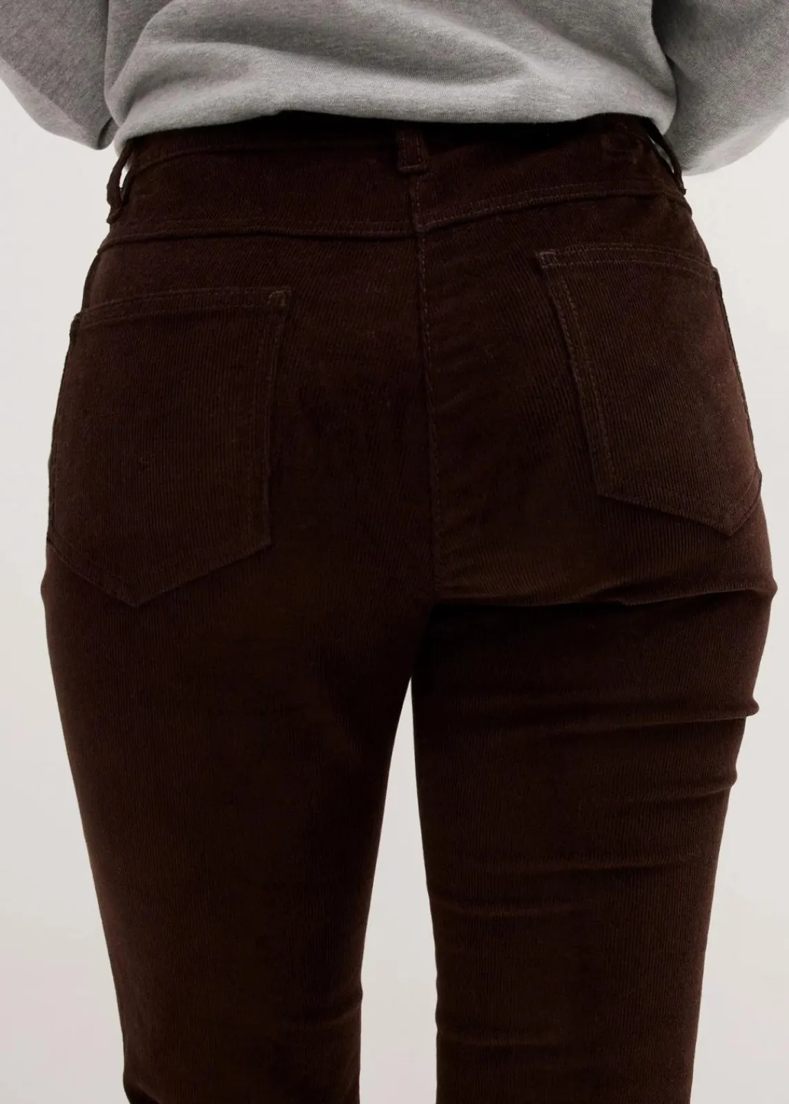 bonprix Hosen|Bekleidung·Kleider^Stretch-Cordhose, Straight dunkelbraun