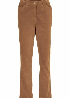 bonprix Hosen|Bekleidung·Kleider^Stretch-Cordhose, Straight cognac braun