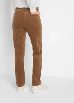 bonprix Hosen|Bekleidung·Kleider^Stretch-Cordhose, Straight cognac braun