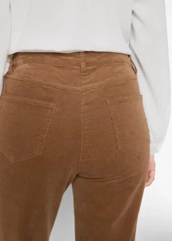 bonprix Hosen|Bekleidung·Kleider^Stretch-Cordhose, Straight cognac braun