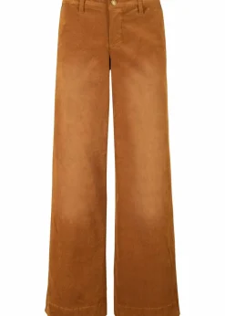 bonprix Hosen|Bekleidung·Kleider^Stretch-Cordhose, Wide cognac braun used
