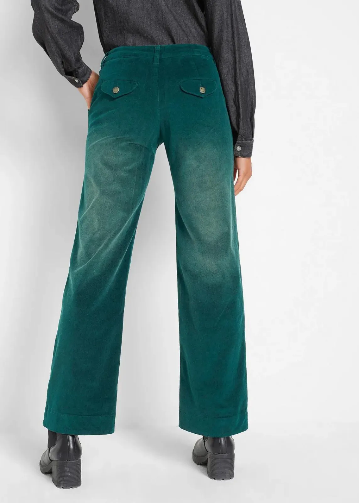 bonprix Bekleidung·Kleider|Hosen^Stretch-Cordhose, Wide ahornrot