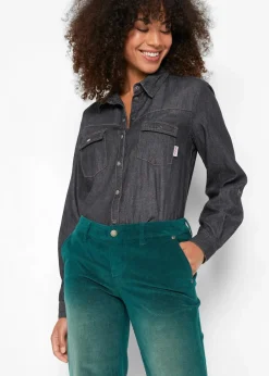 bonprix Bekleidung·Kleider|Hosen^Stretch-Cordhose, Wide ahornrot