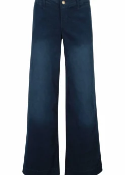 bonprix Hosen|Bekleidung·Kleider^Stretch-Cordhose, Wide dunkelblau used