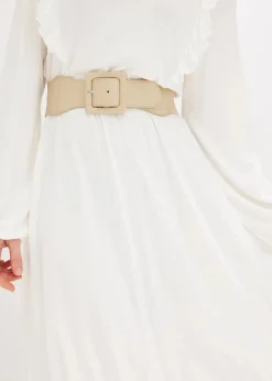 bonprix Gürtel^Stretchgürtel grünbeige