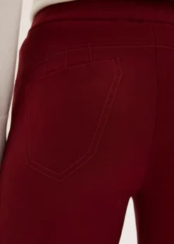 bonprix Kurzgrößen|Bekleidung·Kleider^Stretch-Hose rubinrot