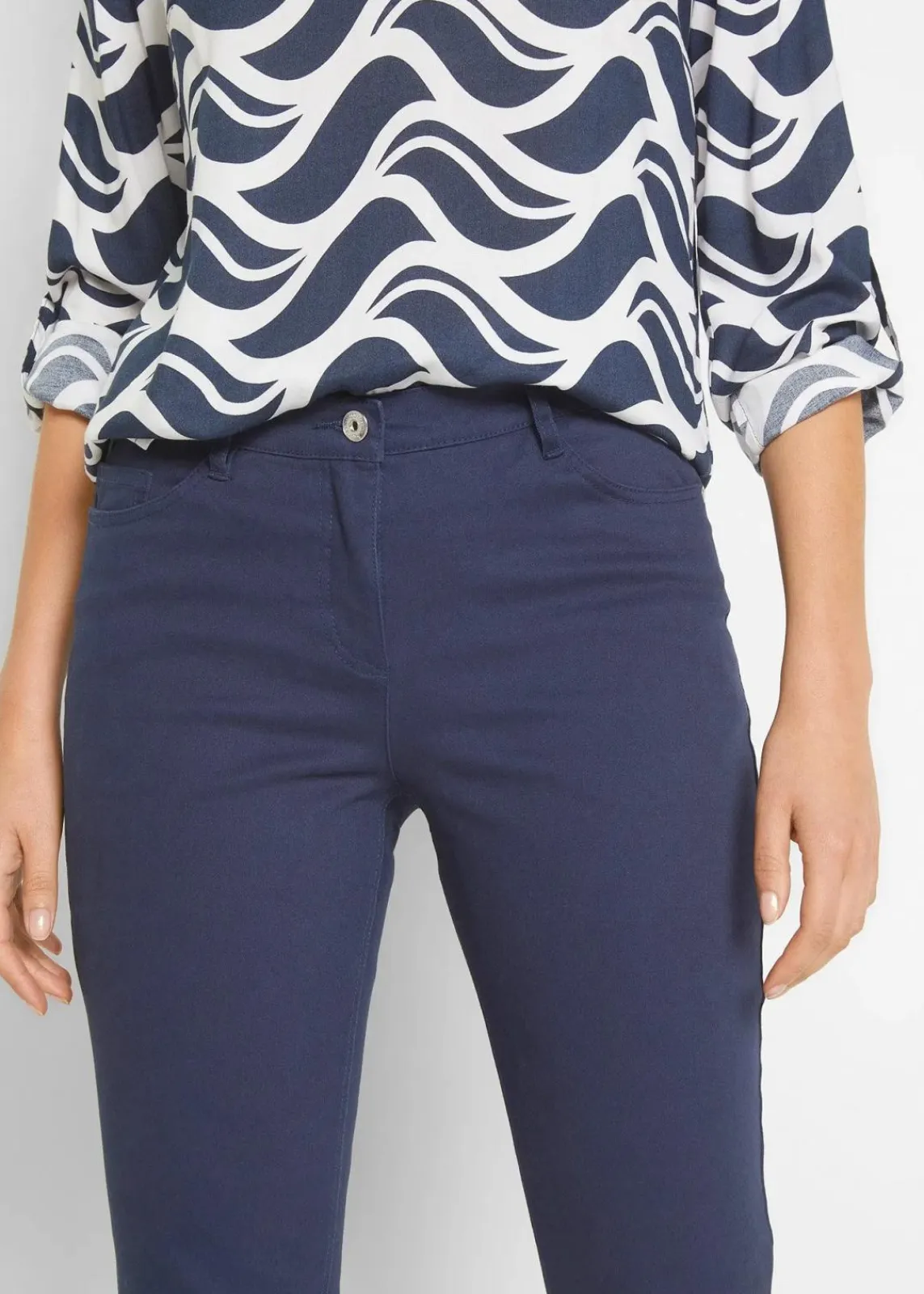 bonprix Hosen|Bekleidung·Kleider^7/8-Stretchhose dunkelblau