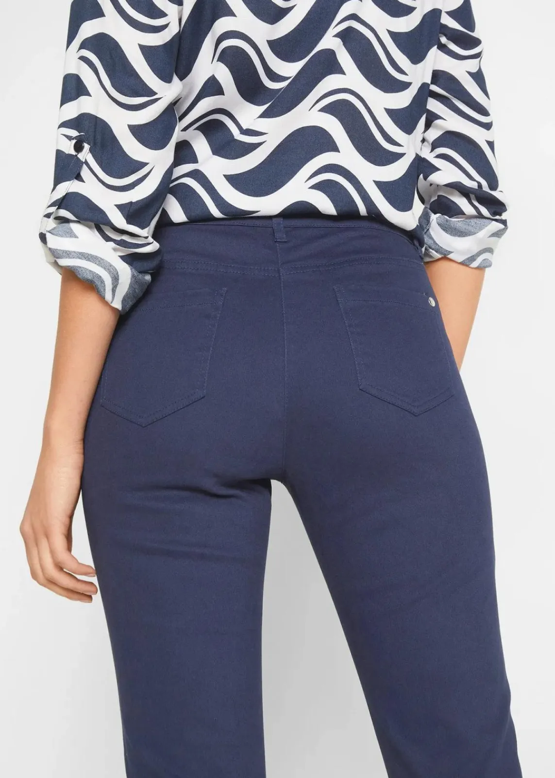 bonprix Hosen|Bekleidung·Kleider^7/8-Stretchhose dunkelblau