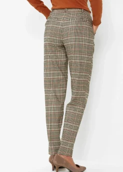 bonprix Bekleidung·Kleider|Hosen^Stretch-Hose hellbraun kariert