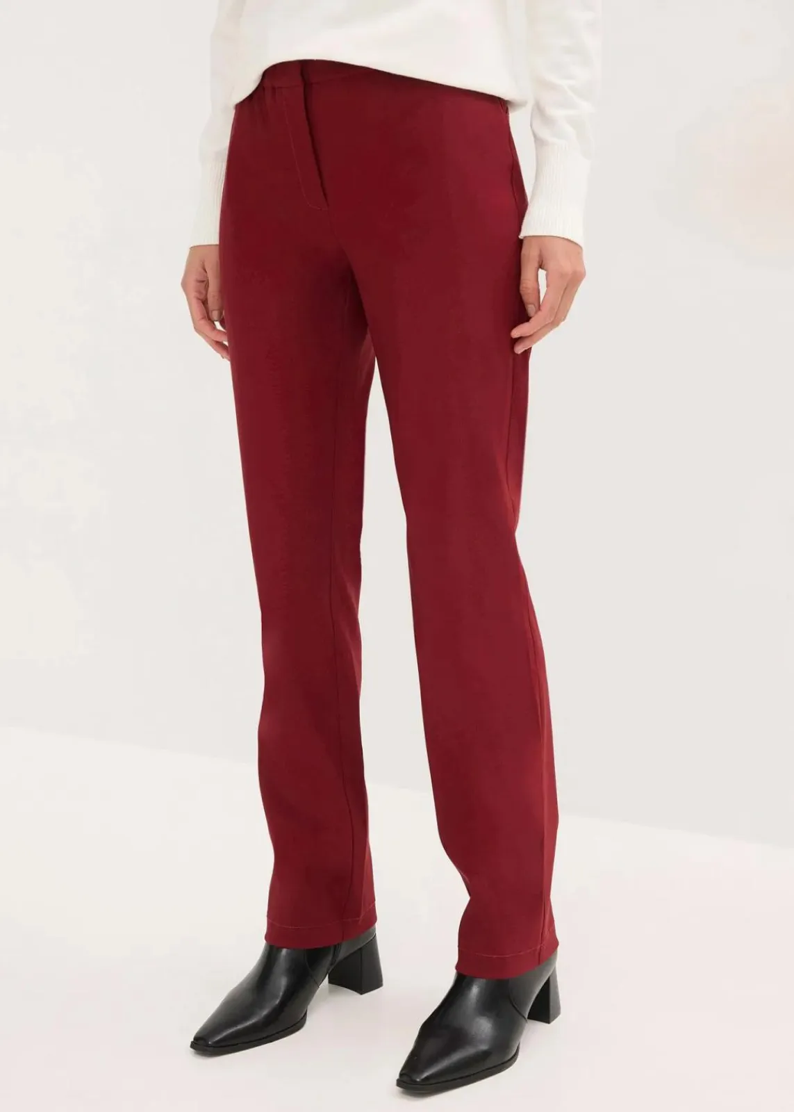 bonprix Hosen|Kurzgrößen^Stretch-Hose rubinrot