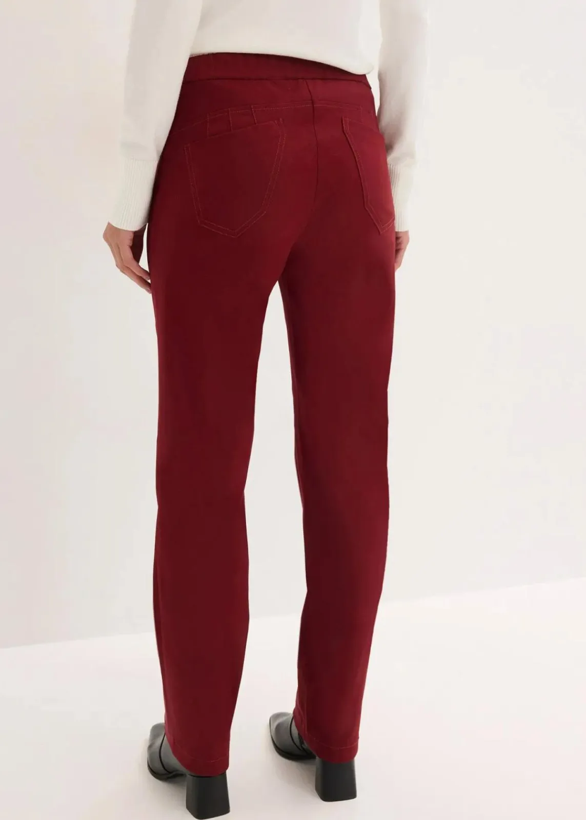 bonprix Hosen|Kurzgrößen^Stretch-Hose rubinrot