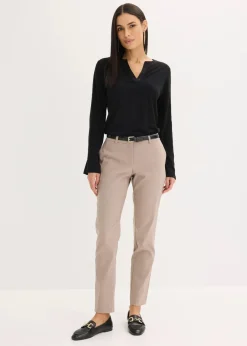 bonprix Bekleidung·Kleider|Hosen^Stretch-Hose taupe