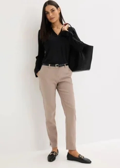 bonprix Bekleidung·Kleider|Hosen^Stretch-Hose taupe