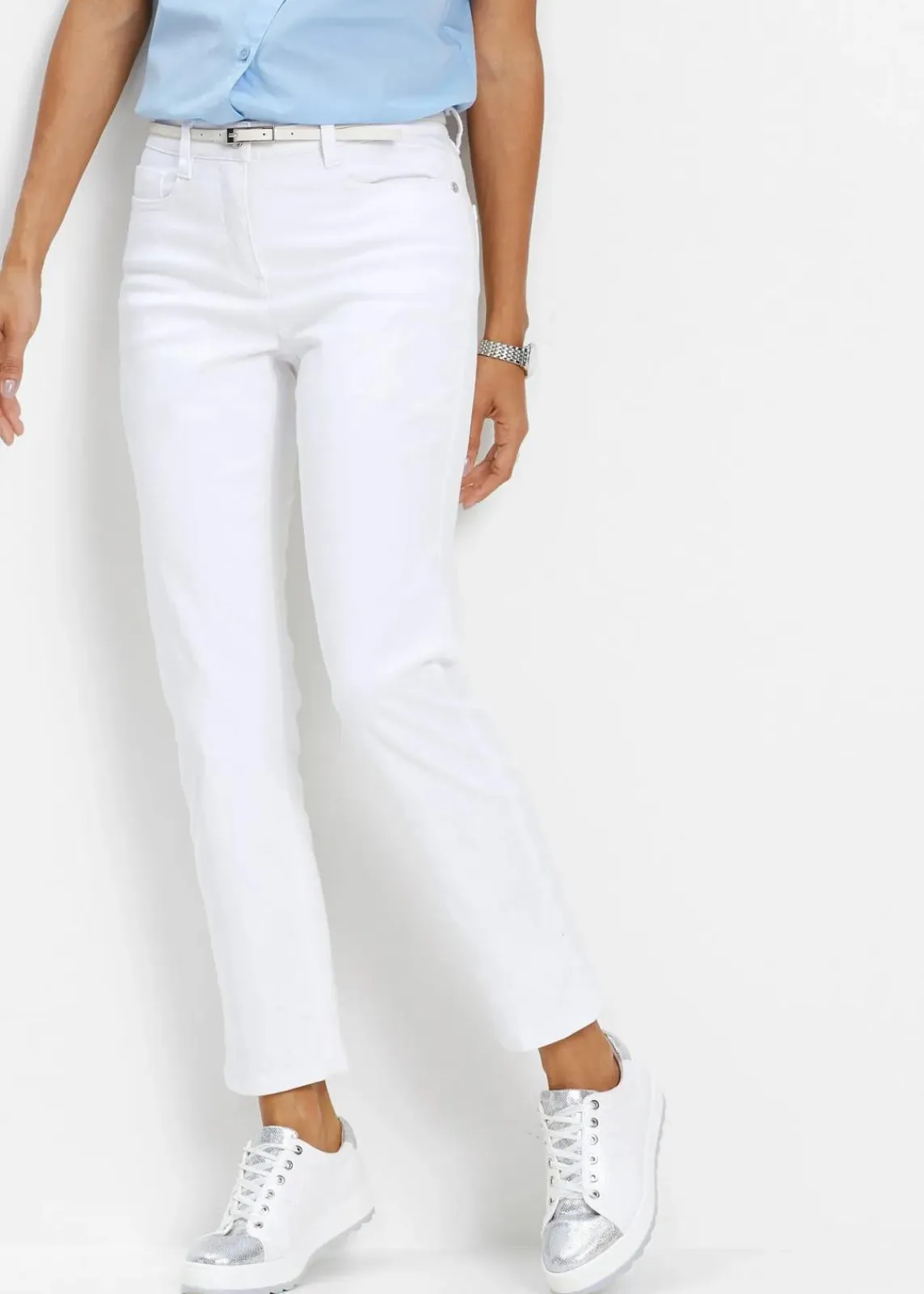 bonprix Bekleidung·Kleider|Hosen^7/8-Stretchhose weiß
