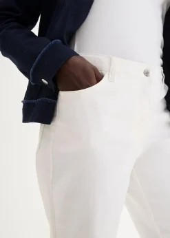 bonprix Kurzgrößen|Bekleidung·Kleider^Stretchhose weiß