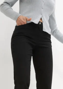 bonprix Hosen|Kurzgrößen^Stretchhose schwarz