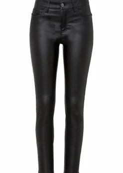 bonprix Hosen|Bekleidung·Kleider^Stretch-Hose aus Viskose-Mix schwarz