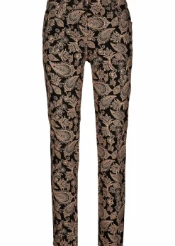 bonprix Bekleidung·Kleider|Hosen^Stretch-Hose bedruckt schwarz paisley