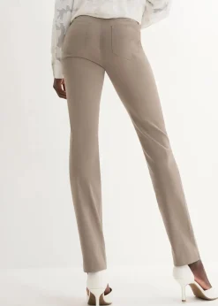 bonprix Hosen|Kurzgrößen^Stretchhose in Schlupfform taupe