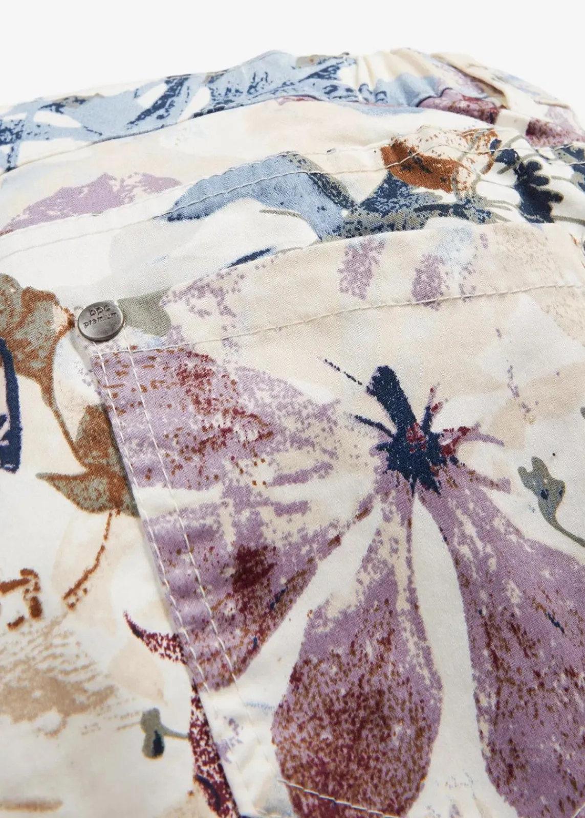 bonprix Bekleidung·Kleider|Hosen^Stretch-Hose mit Blumen-Print natur geblümt
