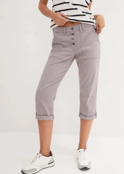 bonprix Bekleidung·Kleider|Hosen^Stretch-Hose mit Crash-Effekt grau