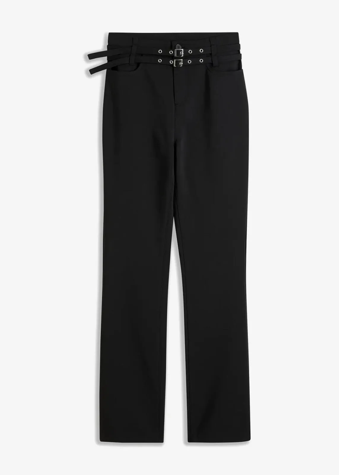 bonprix Bekleidung·Kleider|Hosen^Stretch-Hose mit Gürtel (2-tlg. Set) schwarz