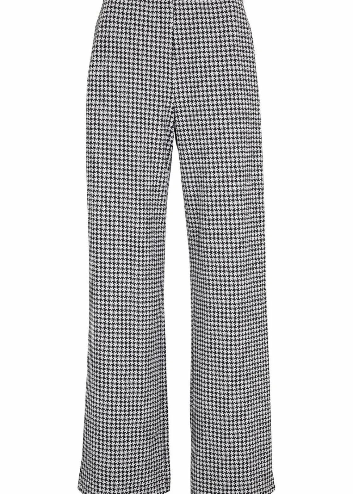 bonprix Bekleidung·Kleider|Hosen^Stretch-Hose mit Hahnentrittmuster, Wide leg schwarz / weiss kariert