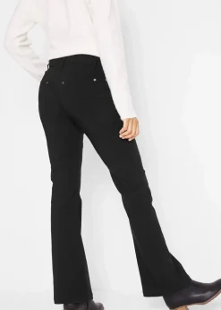 bonprix Bekleidung·Kleider^Stretch-Hose mit Viskose schwarz