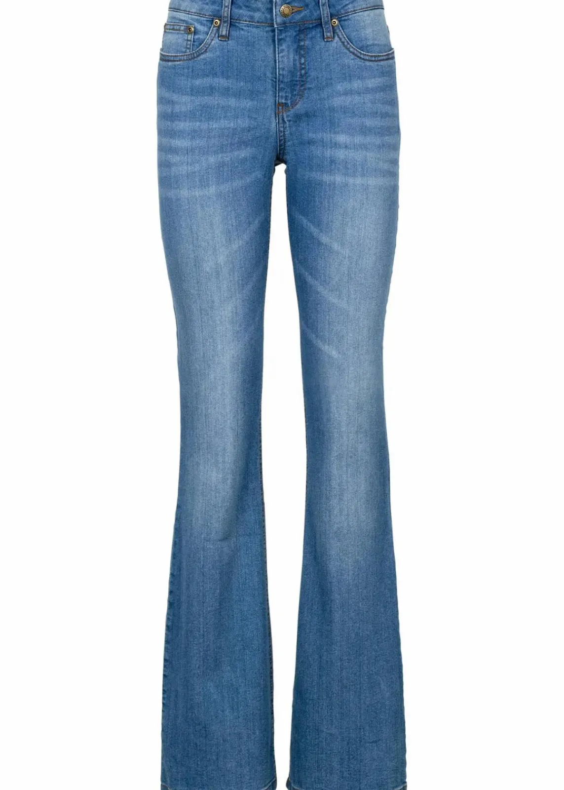 bonprix Bekleidung·Shirts & Tops|Jeans^Stretch-Jeans BOOTCUT hellblau used