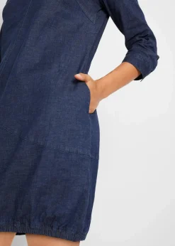 bonprix Bekleidung·Pullover & Strickjacken|Kleider^Stretch-Jeanskleid dunkelblau