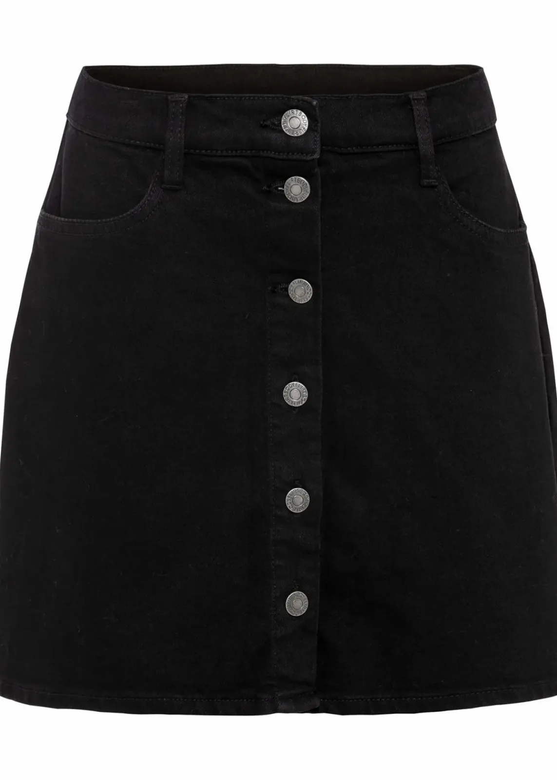 bonprix Bekleidung·Sportbekleidung|Röcke^Stretch-Jeansrock schwarz denim