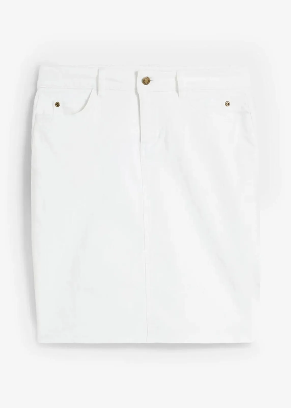 bonprix Röcke|Bekleidung·Sportbekleidung^Stretch-Jeansrock weiß twill