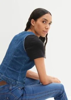 bonprix Bekleidung·Hosen|Jacken & Mäntel^Stretch-Jeansweste blau denim