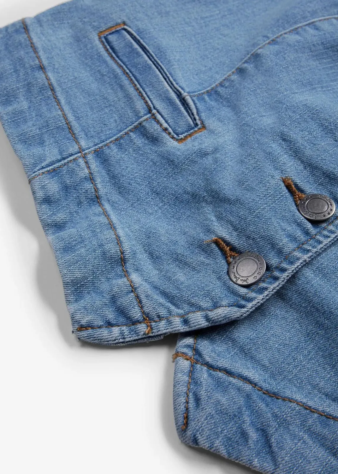 bonprix Jacken & Mäntel|Bekleidung·Hosen^Stretch-Jeansweste hellblau denim