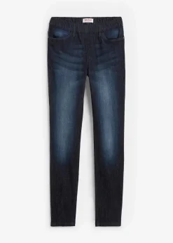 bonprix Bekleidung·Shirts & Tops|Jeans^Stretch-Jeggings dunkelblau used