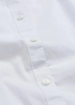 bonprix Bekleidung·Jacken & Mäntel|Blusen & Tuniken^Stretch-Kurzarmbluse aus Baumwollmix weiß