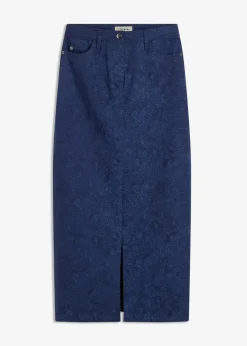 bonprix Röcke|Bekleidung·Sportbekleidung^Stretchrock aus Baumwolle dunkelblau/hellindigo paisley