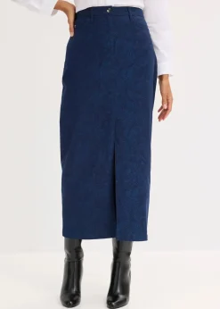 bonprix Röcke|Bekleidung·Sportbekleidung^Stretchrock aus Baumwolle dunkelblau/hellindigo paisley