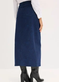 bonprix Röcke|Bekleidung·Sportbekleidung^Stretchrock aus Baumwolle dunkelblau/hellindigo paisley