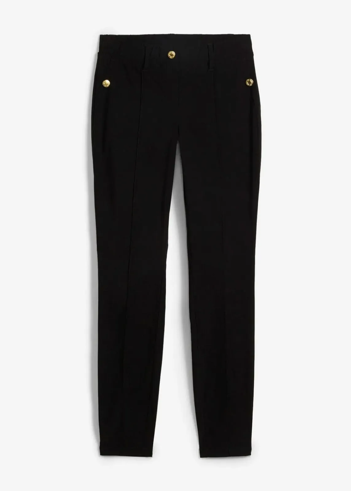 bonprix Bekleidung·Kleider|Hosen^Stretch-Schlupfhose aus fließendem Viskose-Mix schwarz